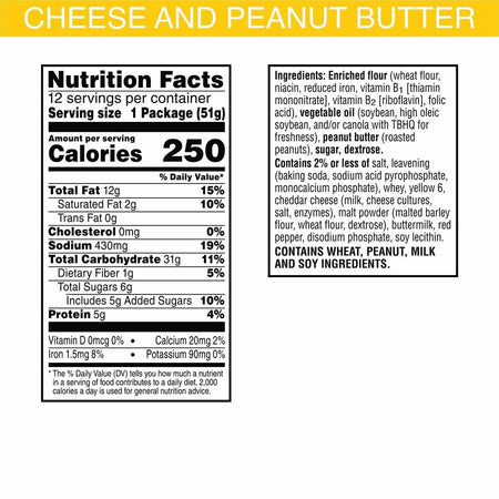 Keebler Cheese & Peanut Butter Sandwich Crackers - Alternate-Image6