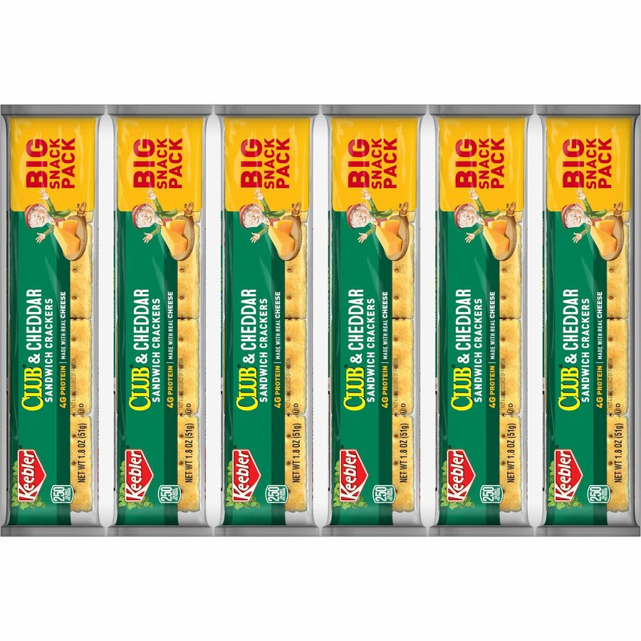 Keebler Club & Cheddar Sandwich Crackers - Top