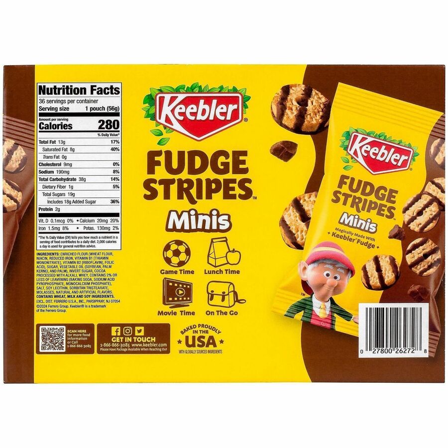 Keebler Fudge Stripes Cookies - Bottom