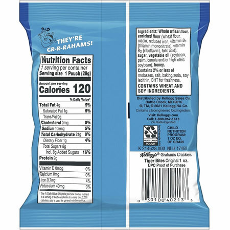 Keebler Grahams Tiger Bites - Rear
