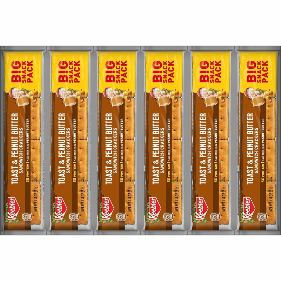 Keebler Toast and Peanut Butter Sandwich Crackers - Top