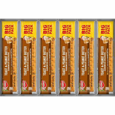 Keebler Toast and Peanut Butter Sandwich Crackers - Top