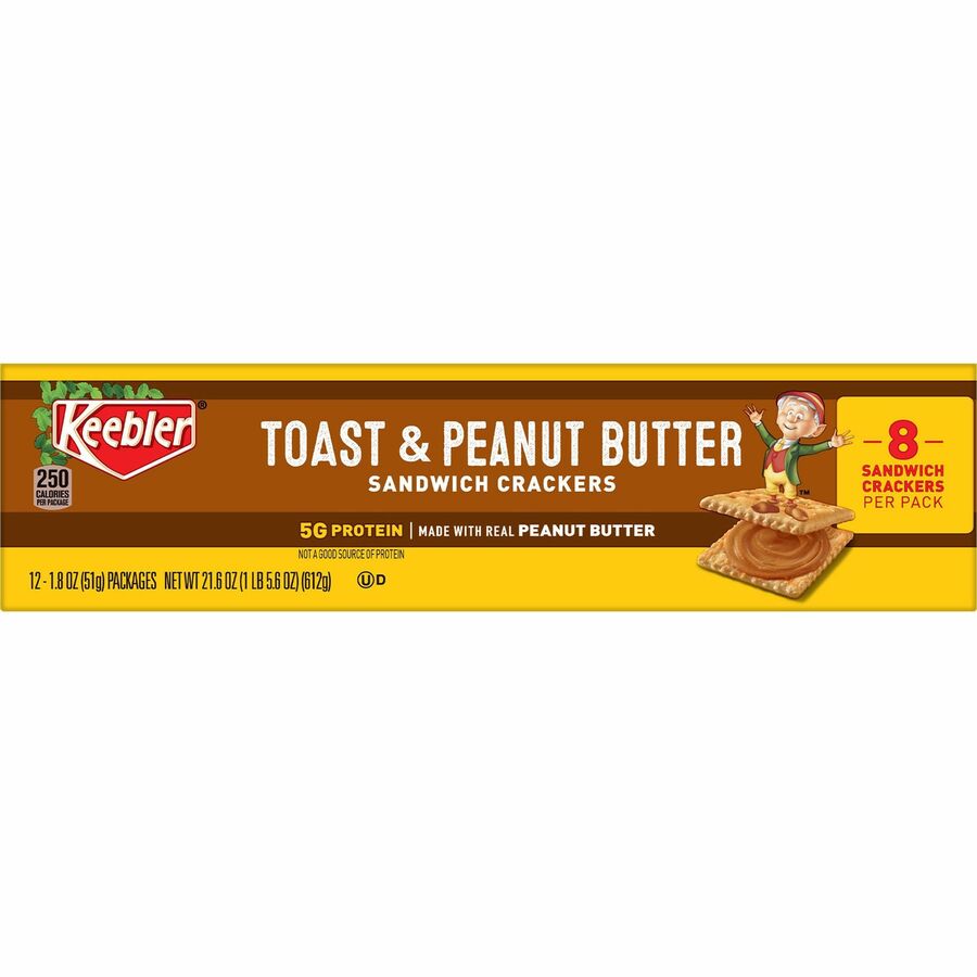 Keebler Toast and Peanut Butter Sandwich Crackers - Right
