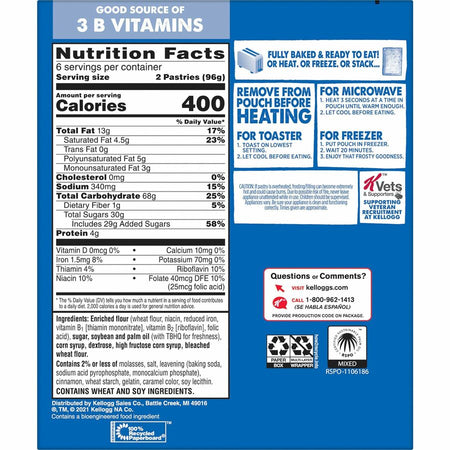 Pop Tarts Frosted Brown Sugar/Cinnamon Toaster Pastries - Bottom