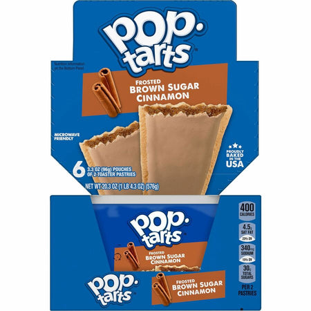 Pop Tarts Frosted Brown Sugar/Cinnamon Toaster Pastries - Front
