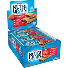 Kellogg’s Nutri-Grain Strawberry Cereal Bars - Low Fat - 16 - Snacks