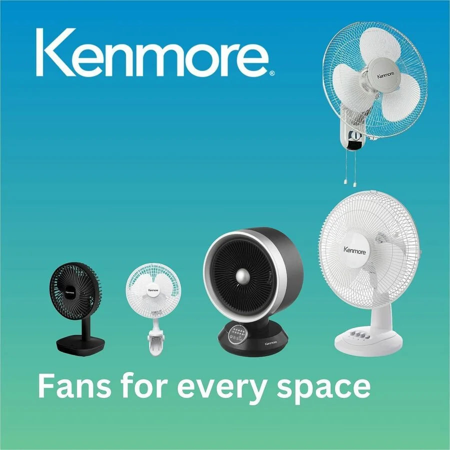 Kenmore 12’’ Pedestal Fan: Powerful 3-Speed Cooling - Fans