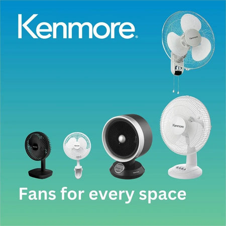 Kenmore 12’’ Pedestal Fan: Powerful 3-Speed Cooling - Fans