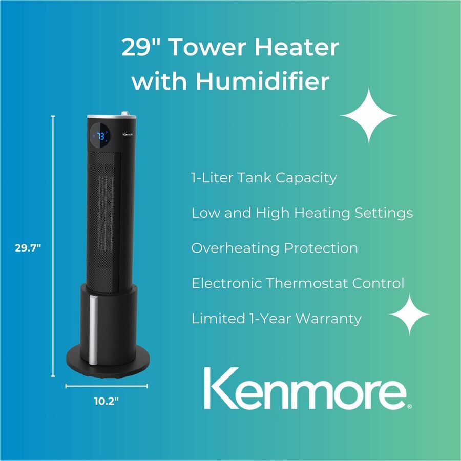 Kenmore 29" Tower Heater with Humidifier - Alternate-Image2