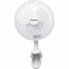Kenmore 6’’ Clip-On Fan: 2-Speed Compact Cooling Solution - Fans