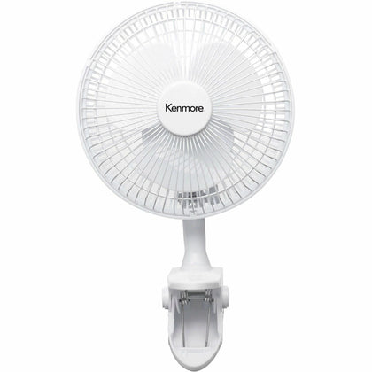 Kenmore 6’’ Clip-On Fan: 2-Speed Compact Cooling Solution - Fans