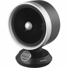 Kenmore Fan & Heater Combo: 2 Heat Settings Remote Control Oscillation - Black - Fans