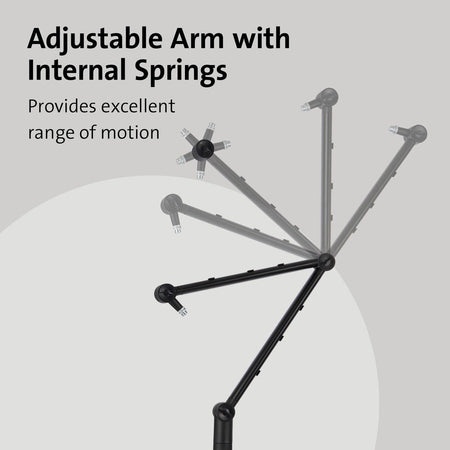 Kensington A1020 Mounting Arm for Microphone, Webcam, Lighting System, Camera, Telescope - Black - Alternate-Image5