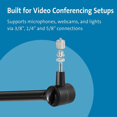 Kensington A1020 Mounting Arm: Versatile Support for Devices - Black - Electronic Accessories