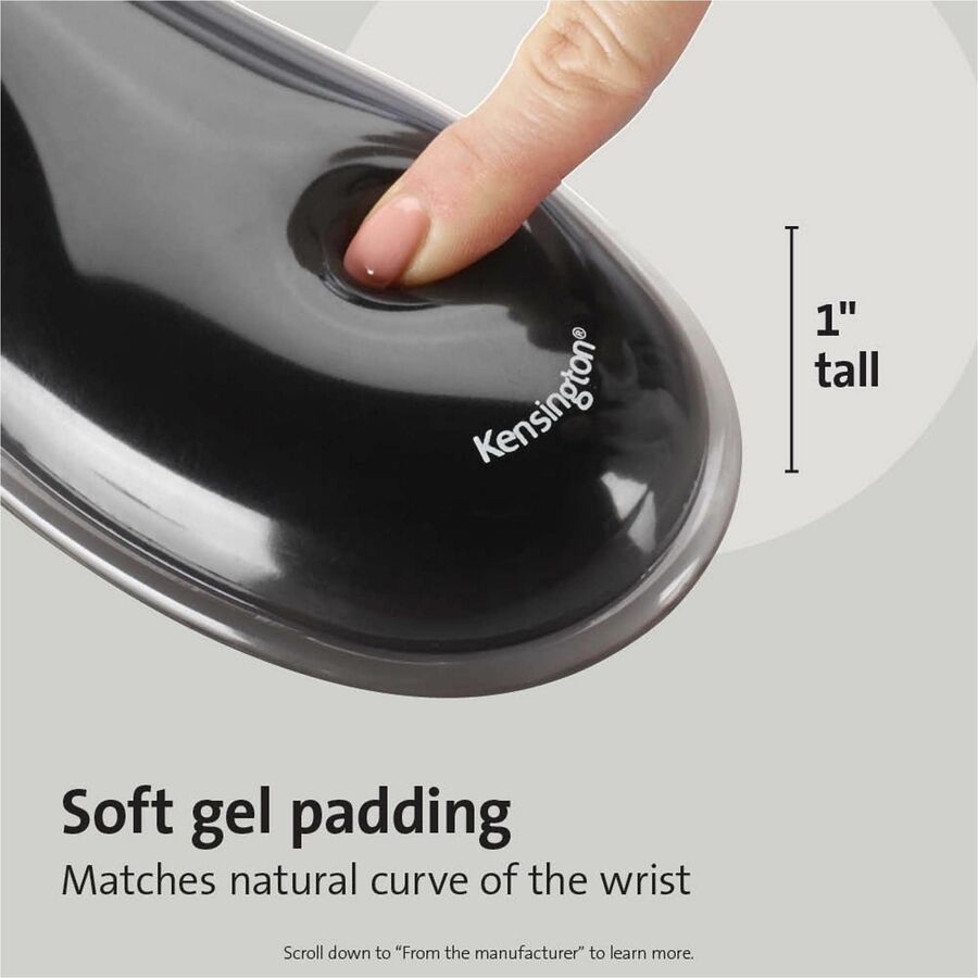 Kensington Duo Gel Mouse Pad Wrist Rest - Alternate-Image2