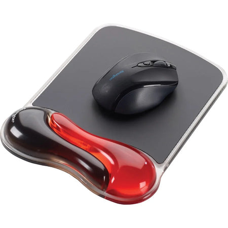 Kensington Duo Gel Wave Mouse Pad Wrist Pillow - Ergonomic Support for Comfort - Pads & Rests
