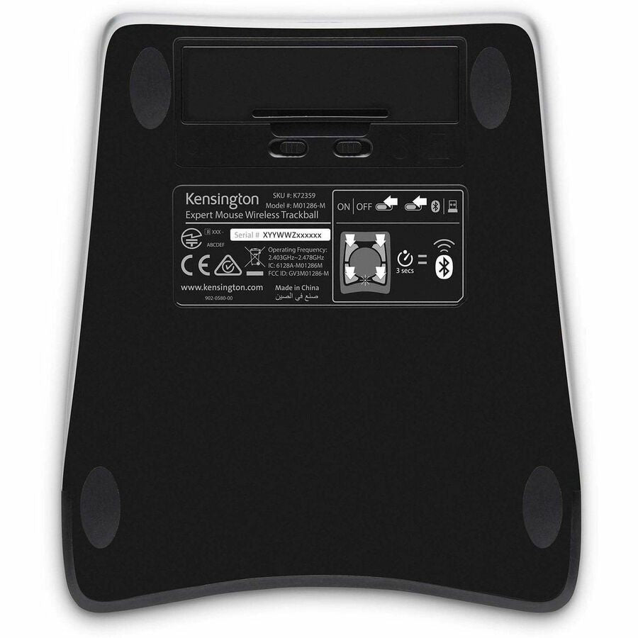 Kensington Expert Mouse&reg; Wireless Trackball - Bottom