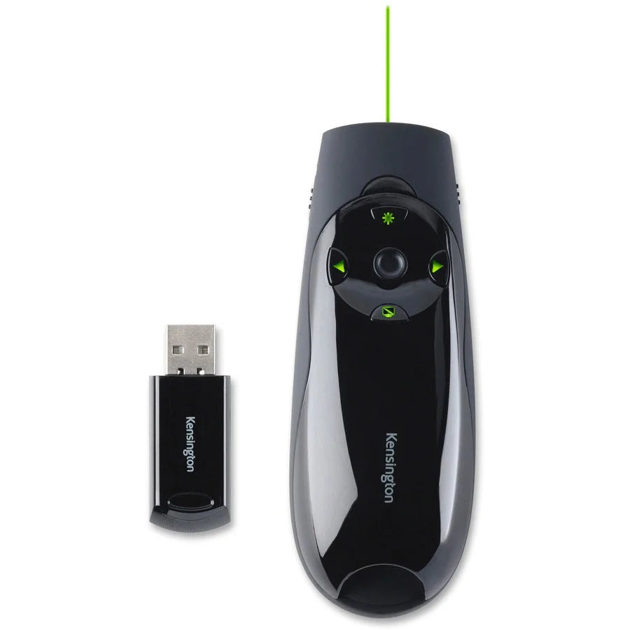 Kensington Green Laser Presenter Expert: Wireless Pointer - Black - Pointers