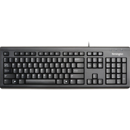 Kensington Keyboard for Life: USB Cable Connectivity 104-Key English Layout Membrane Keyswitch - Black - Keyboards &