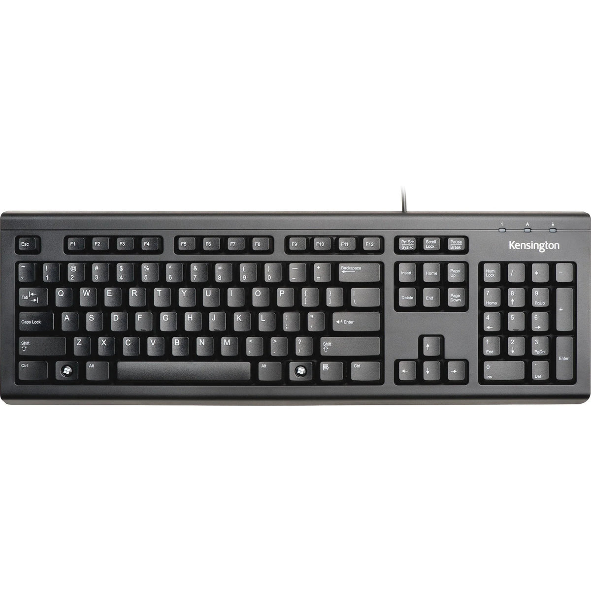 Kensington Keyboard for Life: USB Cable Connectivity 104-Key English Layout Membrane Keyswitch - Black - Keyboards &