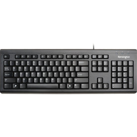Kensington Keyboard for Life: USB Cable Connectivity 104-Key English Layout Membrane Keyswitch - Black - Keyboards &
