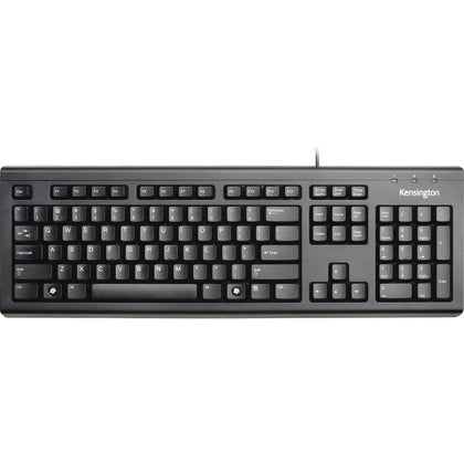 Kensington Keyboard for Life: USB Cable Connectivity 104-Key English Layout Membrane Keyswitch - Black - Keyboards &