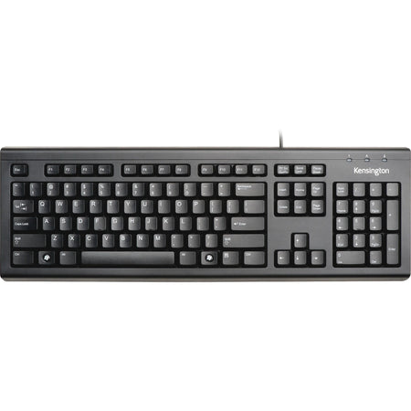 Kensington Keyboard for Life: USB Cable Connectivity 104-Key English Layout Membrane Keyswitch - Black - Keyboards &