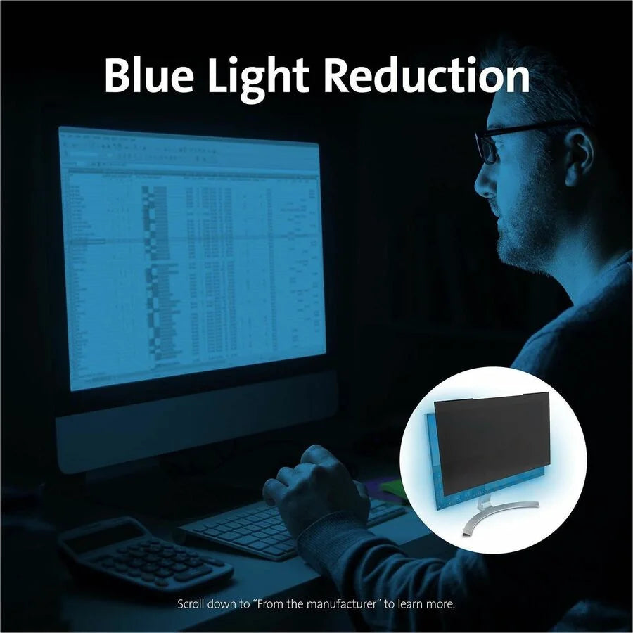 Kensington MagPro 27.0’’ Monitor Privacy Screen: Scratch & Damage Resistant Anti-glare - For 27’’ Widescreen LCD