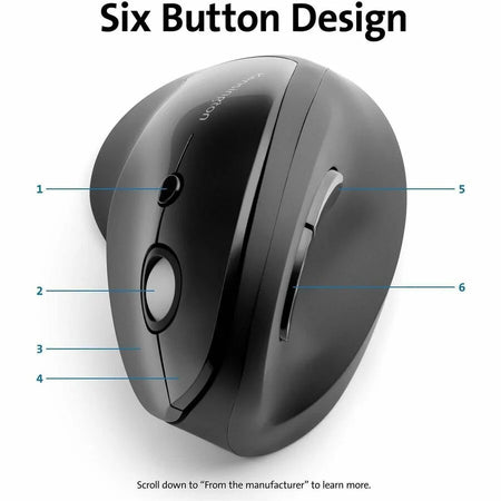 Kensington Pro Fit Ergo Vertical Wireless Mouse - Comfortable and Precise Navigation - Keyboards & Mice