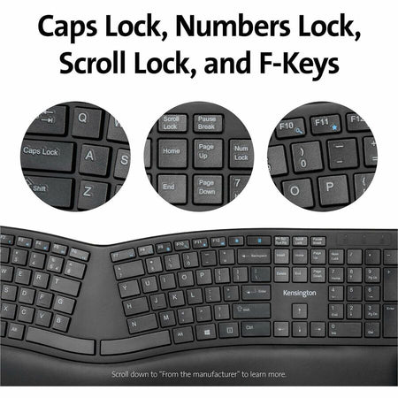 Kensington Pro Fit Ergo Wireless Keyboard/Mouse - Alternate-Image2