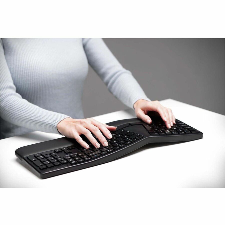 Kensington Pro Fit Ergo Wireless Keyboard/Mouse - Rear