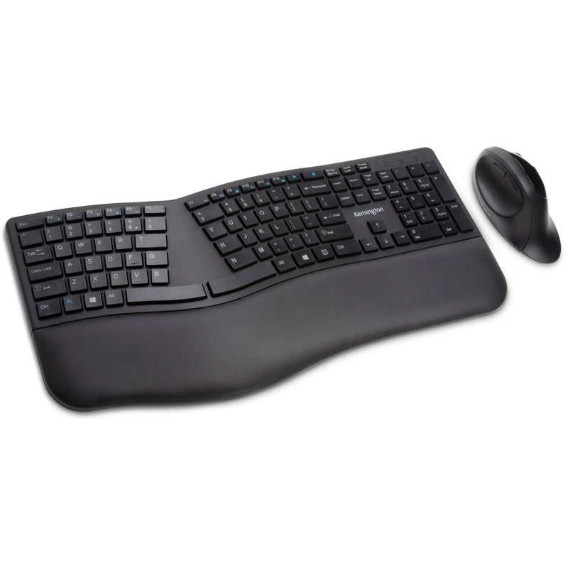 Kensington Pro Fit Ergo Wireless Keyboard/Mouse - Ultimate Comfort and Connectivity - Keyboards & Mice