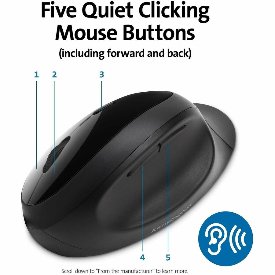 Kensington Pro Fit Ergo Wireless Mouse - Alternate-Image5