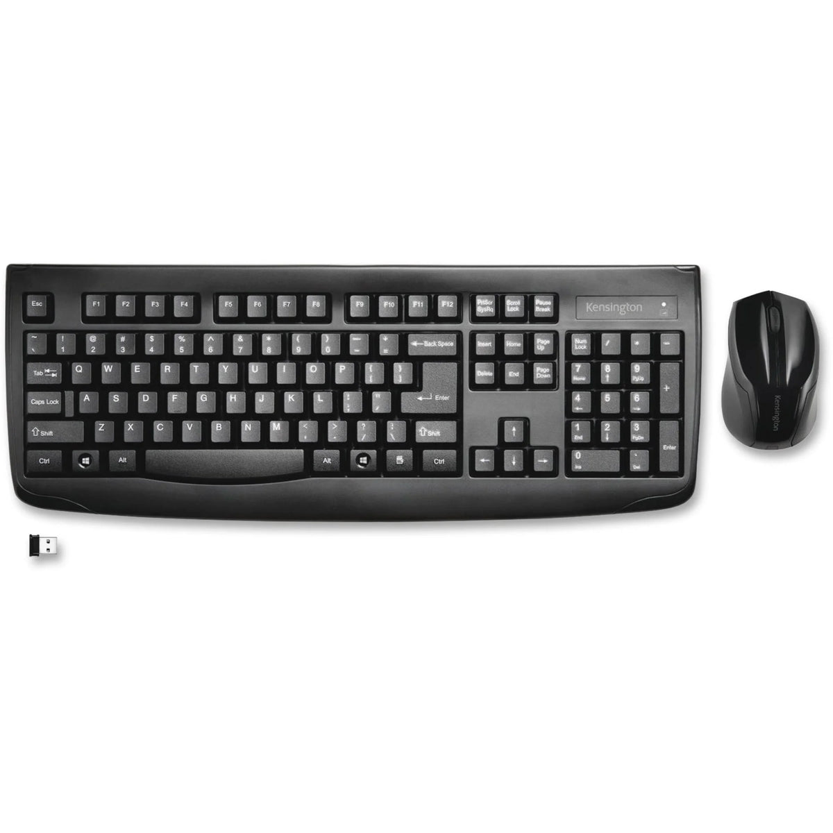 Kensington Pro Fit Wireless Desktop Set - USB Bluetooth Laser 1000 dpi - Black - Keyboards & Mice
