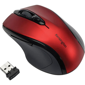 Kensington Pro Fit Wireless Mouse: Ruby Red 1750 dpi - Keyboards & Mice