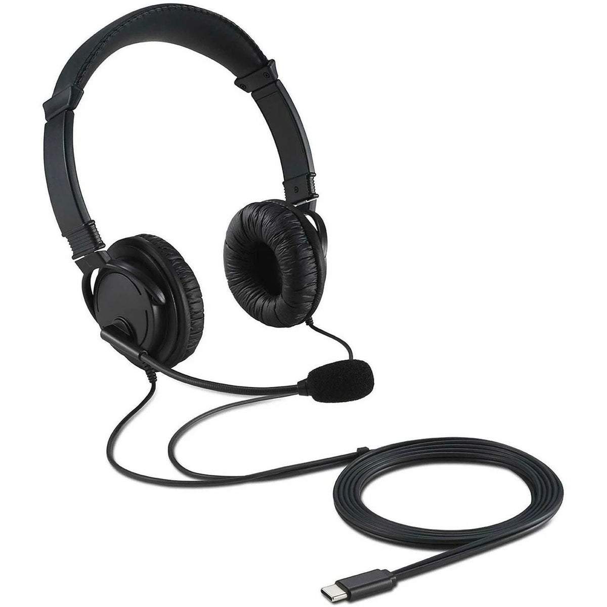 Kensington USB-C Hi-Fi Headphones: Stereo Wired Over-the-head with Noise Cancelling Mic - Headphones