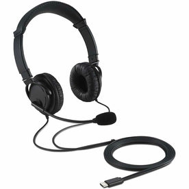Kensington USB-C Hi-Fi Headphones: Stereo Wired Over-the-head with Noise Cancelling Mic - Headphones