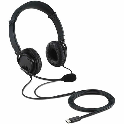 Kensington USB-C Hi-Fi Headphones: Stereo Wired Over-the-head with Noise Cancelling Mic - Headphones