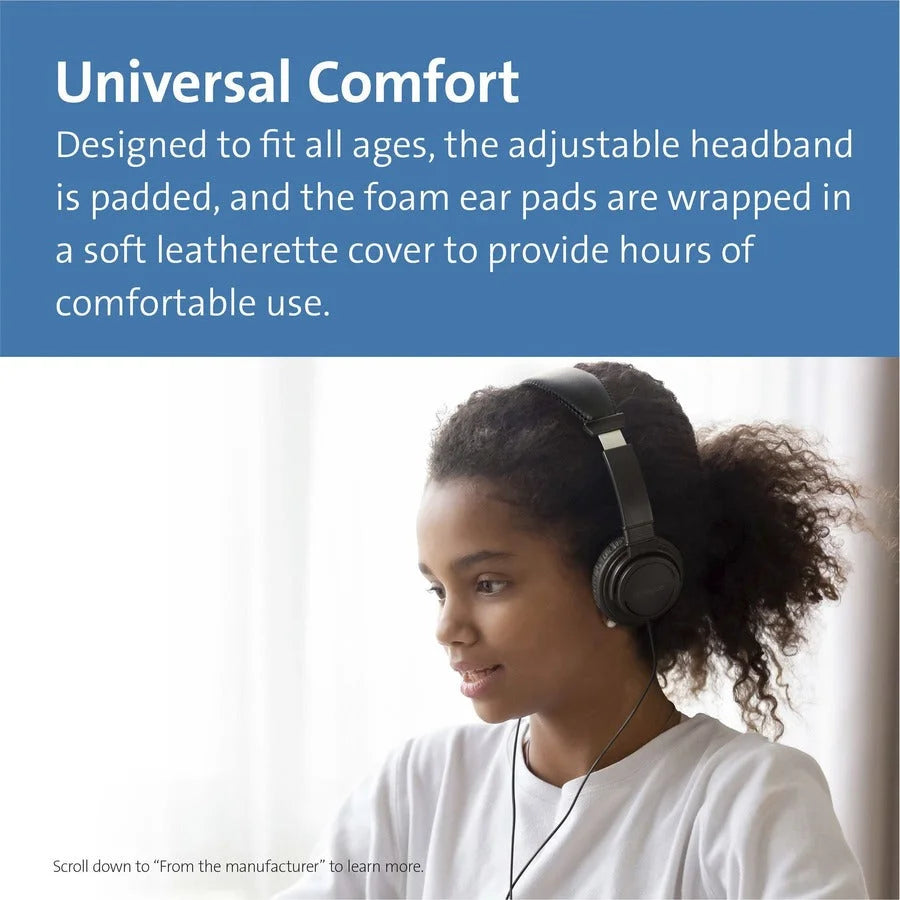 Kensington USB-C Hi-Fi Headphones: Stereo Wired Over-the-head Binaural Ear-cup - Headphones
