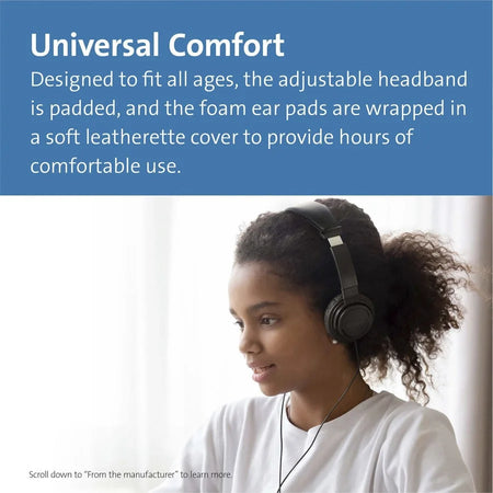 Kensington USB-C Hi-Fi Headphones: Stereo Wired Over-the-head Binaural Ear-cup - Headphones