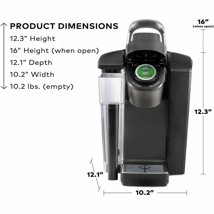 Keurig K-1550 Commercial Coffee Maker - 1450 W - 3 quart - Single-serve - K-Cup Pod/Capsule Brand - Black - Makers &