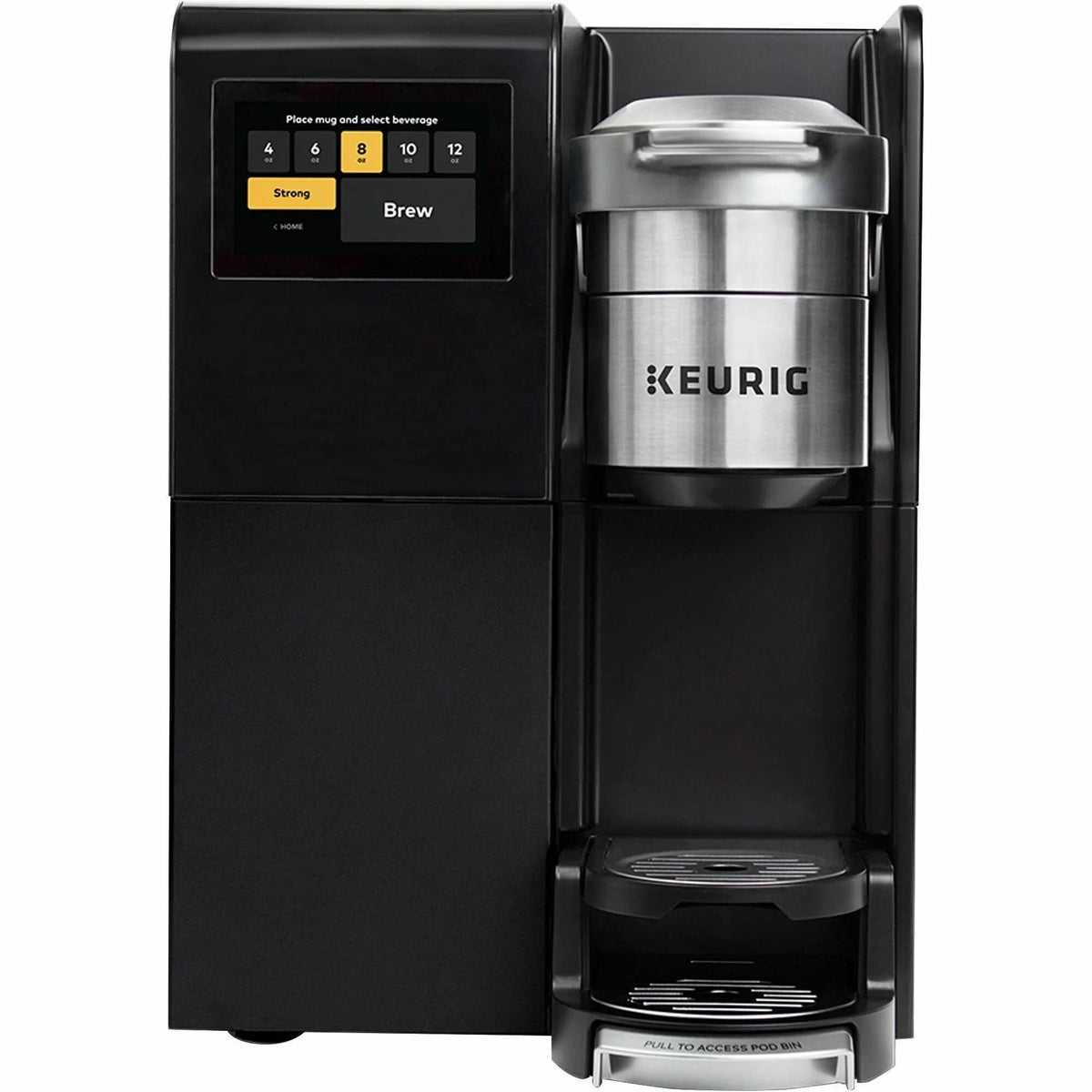 Keurig K-3500 Single-Serve Commercial Coffee Maker with Premium Merchandiser 1400 W-12 fl oz-5 Cup(s) Black Silver