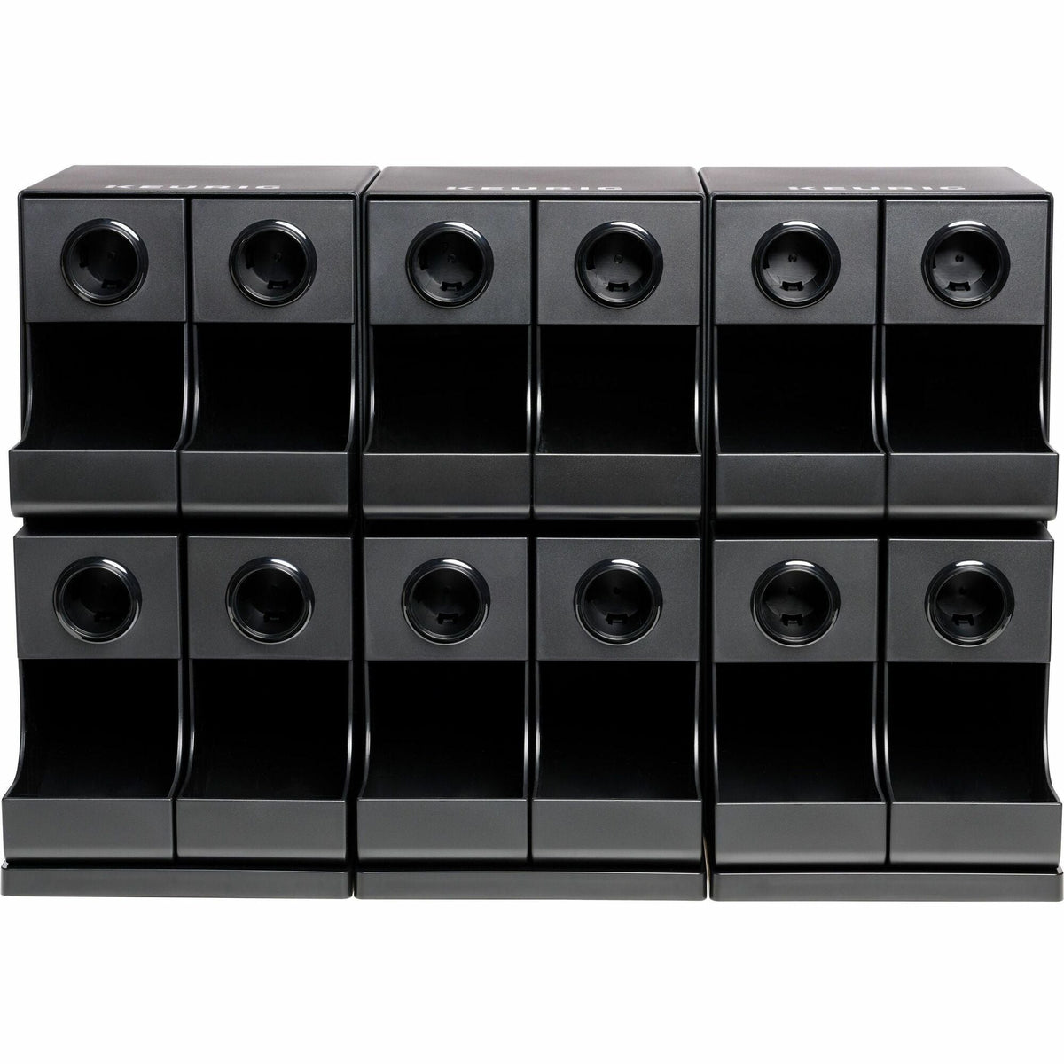 Keurig K-Cup Modular Merchandiser - 4 x Coffee/Tea Pod - Black - Plastic - 1 Each - Breakroom Organizers