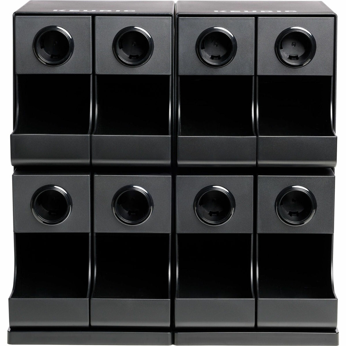 Keurig K-Cup Modular Merchandiser - 8 x Coffee/Tea Pod - Black - Plastic - 1 Each - Breakroom Organizers