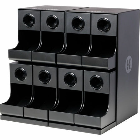 Keurig K-Cup Modular Merchandiser - 8 x Coffee/Tea Pod - Black - Plastic - 1 Each - Breakroom Organizers