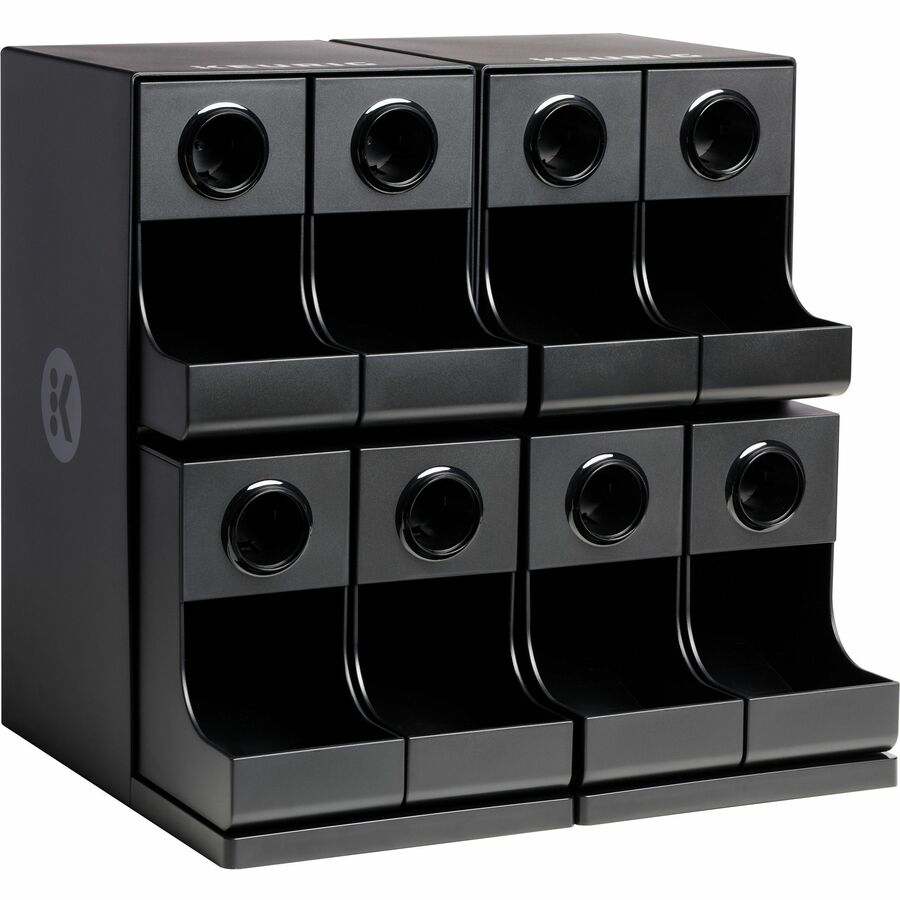 Keurig K-Cup Modular Merchandiser - 8 x Coffee/Tea Pod - Black - Plastic - 1 Each - Breakroom Organizers