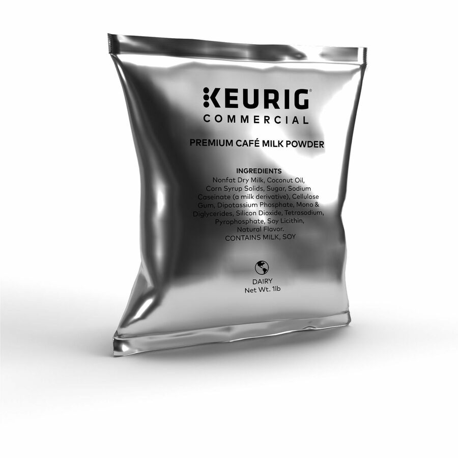 Keurig Premium Cafe Milk Powder - 1 lb (16 oz) - 12 / Carton - Creamers