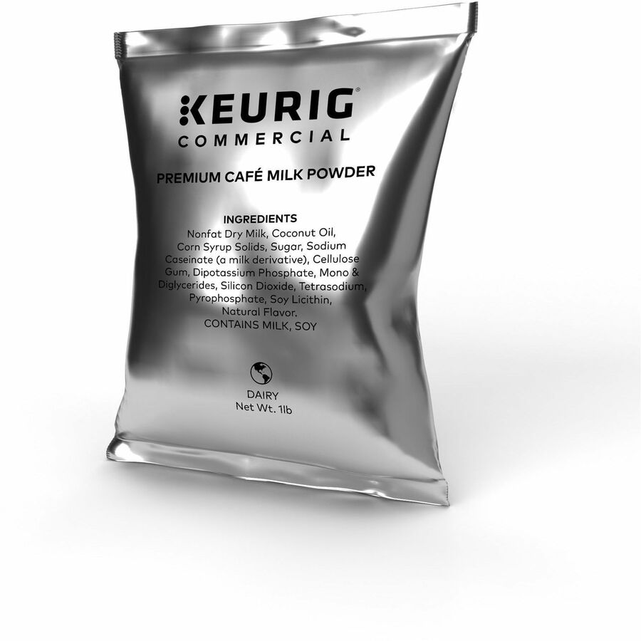 Keurig Premium Cafe Milk Powder - 1 lb (16 oz) - 12 / Carton - Creamers
