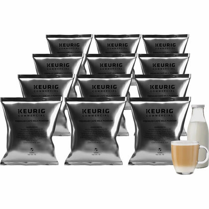 Keurig Premium Cafe Milk Powder: Rich & Creamy 1 lb (16 oz) - 12/Carton - Creamers