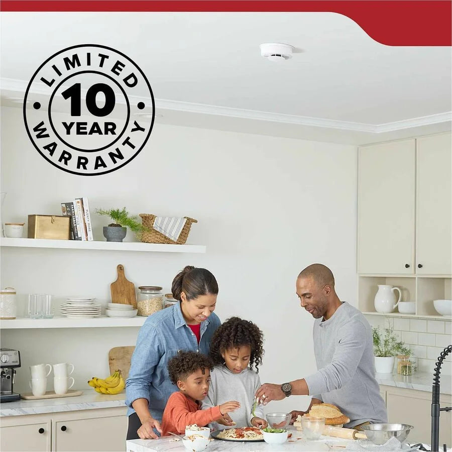 Kidde Smoke Alarm: 85 dB Visual & Audible Alert - Mountable - Red Green Amber - Carbon Monoxide Detectors